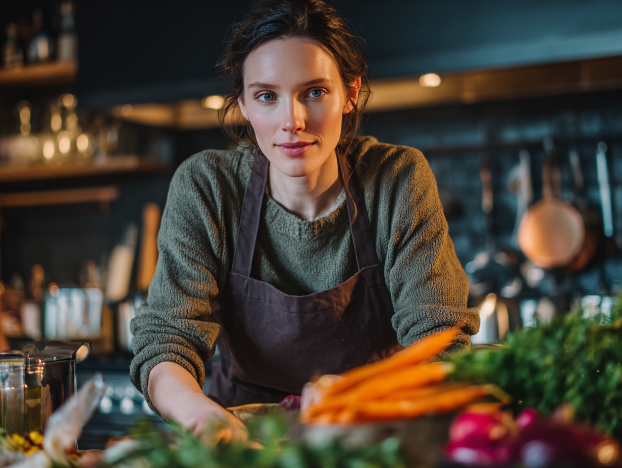 Різноманітні свіжі продукти та овочі